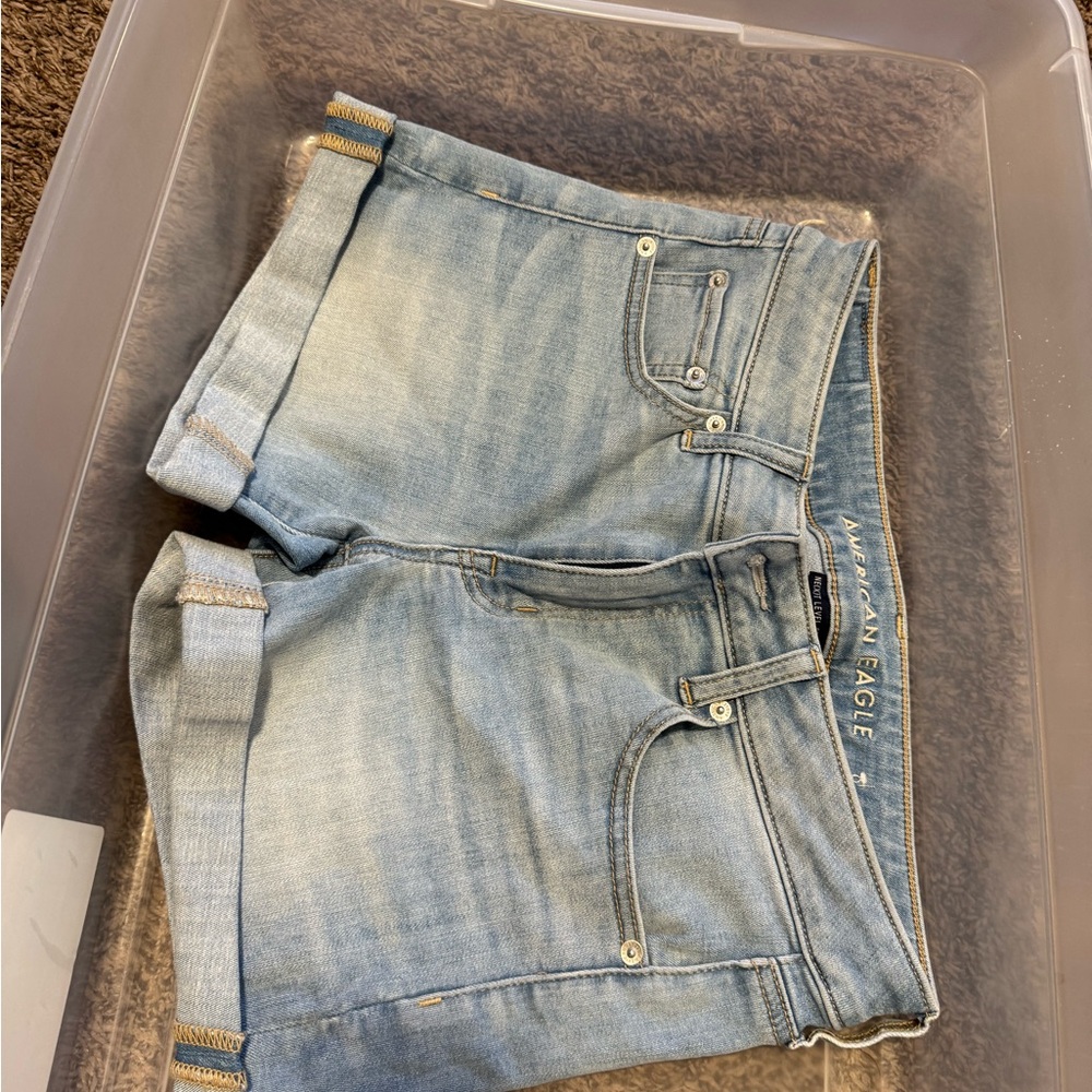 American Eagle Outfitters Sky Blue Denim Shorts